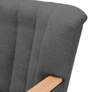 Fauteuil Bauro vilt Antraciet