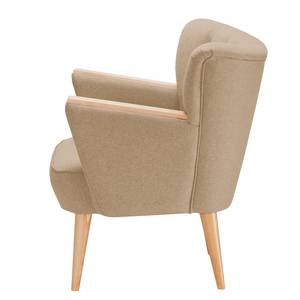 Fauteuil Bauro vilt Warm beige