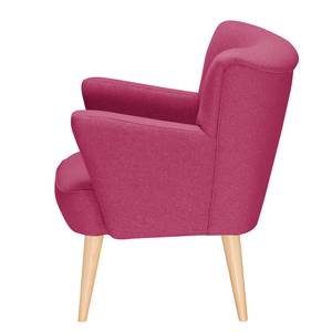 Fauteuil Bumberry II vilt Geweven stof Hanabi: Fuschia