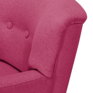 Fauteuil Bumberry II vilt Geweven stof Hanabi: Fuschia