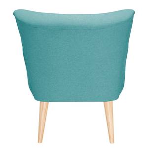 Fauteuil Bumberry avec accoudoirs Feutre - Tissu Hanabi: Turquoise