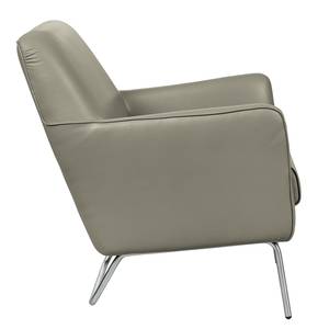 Fauteuil Bebour echt leer - Grijs