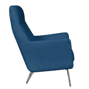 Fauteuil Bebour geweven stof - Blauw