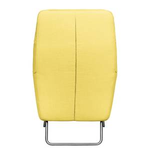 Fauteuil Bebour geweven stof - Geel