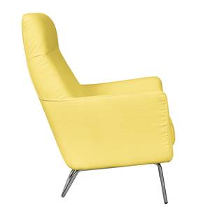 Fauteuil Bebour geweven stof - Geel