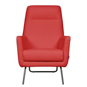 Fauteuil Bebour geweven stof - Schoorsteen rood