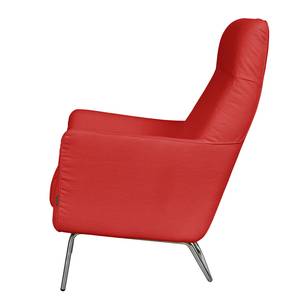 Fauteuil Bebour geweven stof - Schoorsteen rood