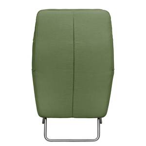 Fauteuil Bebour geweven stof - Olijfgroen