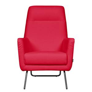 Fauteuil Bebour geweven stof - Rood