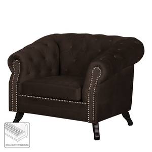 Fauteuil Benavente II microvezel Donkerbruin