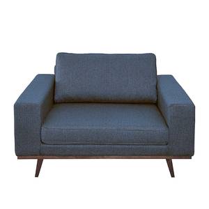 Fauteuil Billund Tissu structuré - Bleu jean