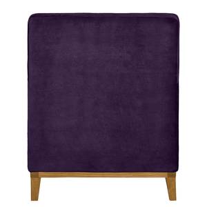 Fauteuil Blomma Velours mauve - Chêne