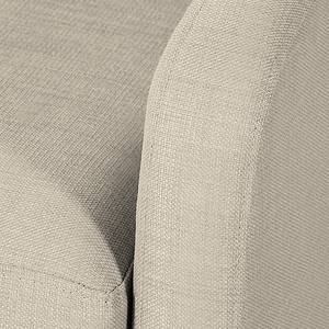 Fauteuil Blomma Tissu beige - Structure : couleur chêne