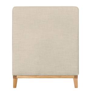 Fauteuil Blomma beige geweven stof - frame: eikenhoutimitatie