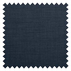 Fauteuil Blomma Tissu bleu foncé - Structure : couleur noisette - Noyer