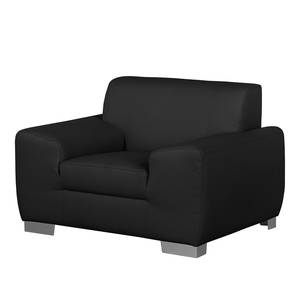 Fauteuil Bollon Imitation cuir - Noir