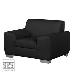 Fauteuil Bollon Imitation cuir - Noir