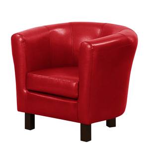 Fauteuil Bovalino Cuir synthétique - Rouge