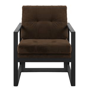 Fauteuil Brock I Velours - Marron