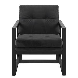 Fauteuil Brock I Velours - Gris foncé