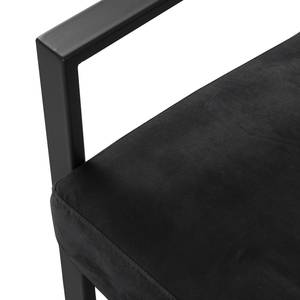 Fauteuil Brock I fluweel - Donkergrijs