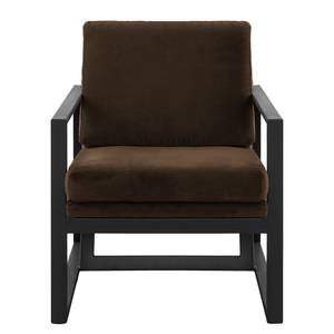 Fauteuil Brock II fluweel - Bruin