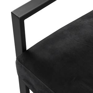 Fauteuil Brock II fluweel - Donkergrijs