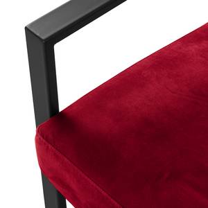 Fauteuil Brock II Velours - Rouge