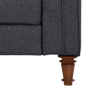 Fauteuil Buckingham geweven stof Geweven stof Milan: Antraciet