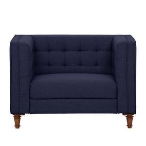 Fauteuil Buckingham geweven stof Geweven stof Milan: Lichtblauw