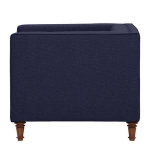 Fauteuil Buckingham Tissu Tissu Milan : Bleu foncé