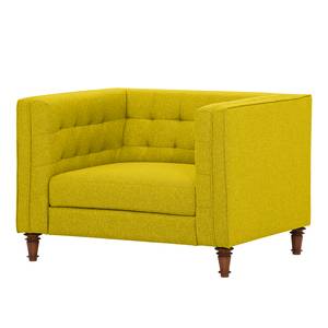 Fauteuil Buckingham geweven stof Geweven stof Milan: Geel