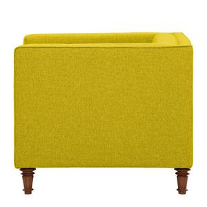 Fauteuil Buckingham geweven stof Geweven stof Milan: Geel