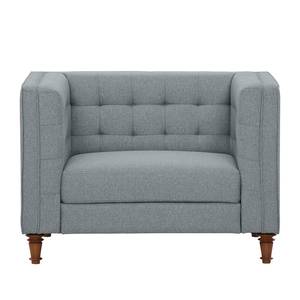 Fauteuil Buckingham geweven stof Stof Selva: Grijs