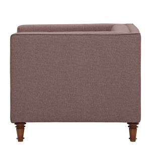 Fauteuil Buckingham geweven stof Geweven stof Milan: Grijs-Marron