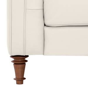 Fauteuil Buckingham Cuir véritable Cuir véritable Gad : Crème