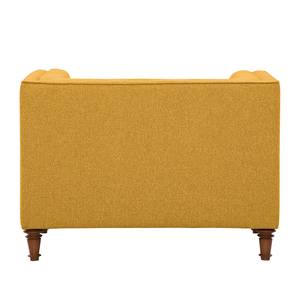 Fauteuil Buckingham geweven stof Stof Selva: Mosterdgeel