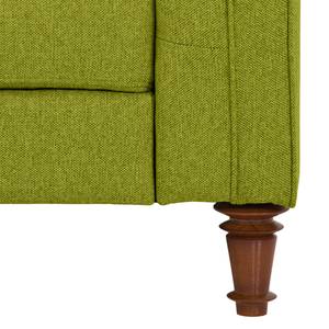 Fauteuil Buckingham geweven stof Stof Ramira: Limegroen