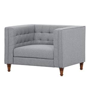 Fauteuil Buckingham Tissu Tissu Ramira : Argenté