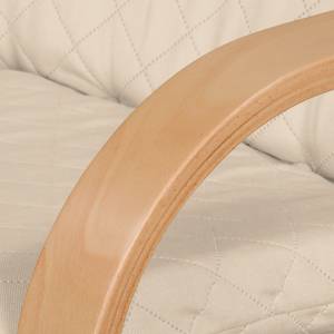 Fauteuil Bueno Vista Tissu structuré - Beige clair - Beige - Hêtre