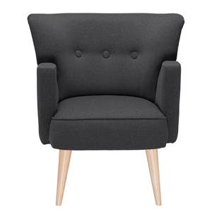 Fauteuil Bumberry geweven stof - Antraciet