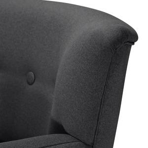 Fauteuil Bumberry geweven stof - Antraciet