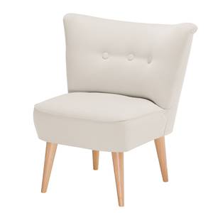 Fauteuil Bumberry geweven stof Crème