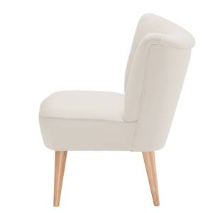 Fauteuil Bumberry geweven stof Crème