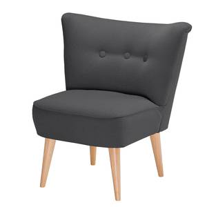 Fauteuil Panti Tissu - Gris foncé