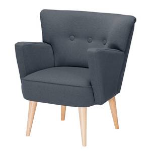 Fauteuil Bumberry Tissu - Bleu jean