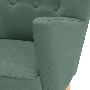 Fauteuil Bumberry Tissu - Vert océan