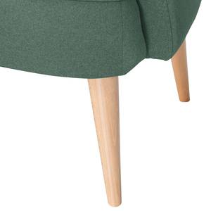 Fauteuil Bumberry geweven stof - Zeegroen