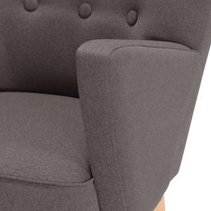 Fauteuil Bumberry geweven stof - Taupe