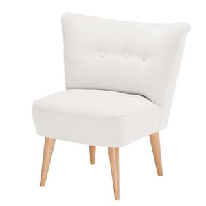 Fauteuil Bumberry geweven stof Wit